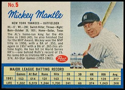 5A Mickey Mantle